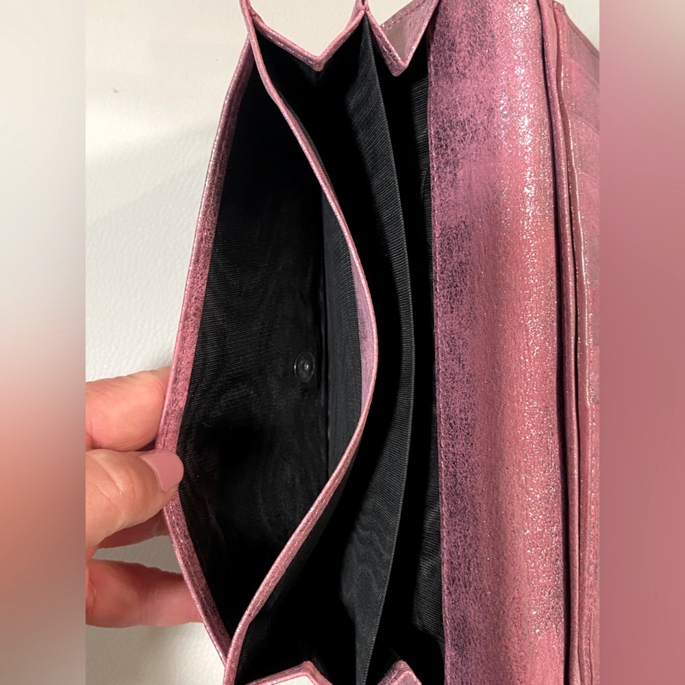 BALENCIAGA Le City Pink Leather Long Bifold Wallet, EUC - Picture 10 of 15